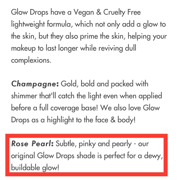 🆕JECCA BLAC GLOW DROPS IN ROSE PEARL 🌹 - Picture 6 of 9